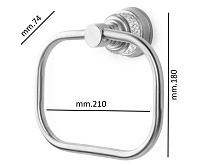 Boheme Aura Полотенцедержатель 21 см, подвесной, цвет: gold 10245-G