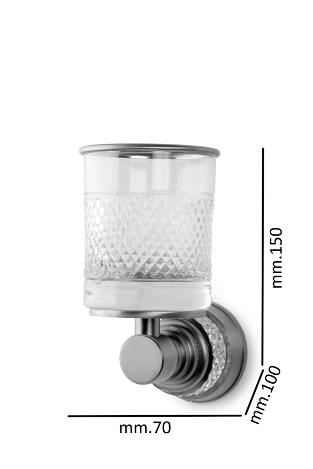 Boheme Aura Стакан подвесной, стеклянный полупрозрачный, цвет: gold 10244-G