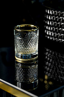 Boheme Aura Стакан настольный, стеклянный полупрозрачный, цвет: gold 10252-G