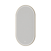 Boheme Зеркало 60x110h см в металлической раме, с подсветкой и сенсором, цвет: matt gold 568-MG