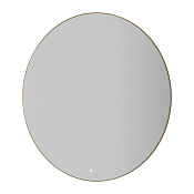 Boheme Зеркало d120 см в металлической раме, с подсветкой и сенсором, цвет: matt gold 545-120-MG