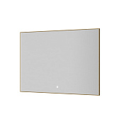 Boheme Зеркало 70x100h см в металлической раме, с подсветкой и сенсором, цвет: matt gold 543-100-MG