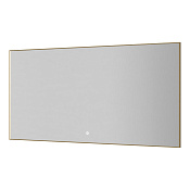 Boheme Зеркало 70x140h см в металлической раме, с подсветкой и сенсором, цвет: matt gold 543-140-MG