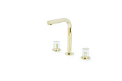 Boheme Elegante Смеситель для раковины на 3 отверстия, высота излива 17,9 см, без д/к, цвет: gold 152-G-EL