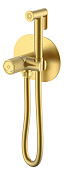 Boheme Tech Touch Гигиенический душ со смесителем и встраиваемой частью, цвет: matt gold 157-MG