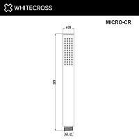 Whitecross Душевая лейка 1 режим, латунь цвет: хром глянцевый MICRO-CR