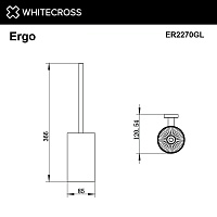 Whitecross Ergo Ершик подвесной цвет: золото глянцевое ER2270GL