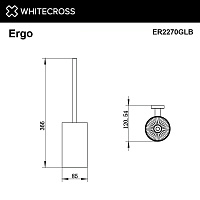 Whitecross Ergo Ершик подвесной цвет: золото брашированное ER2270GLB