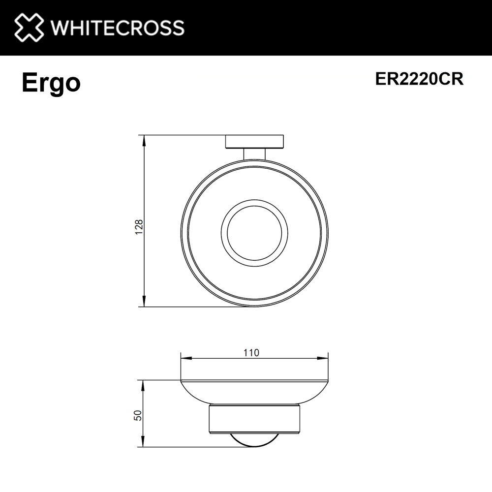 Whitecross Ergo Мыльница подвесная цвет: хром глянцевый ER2220CR
