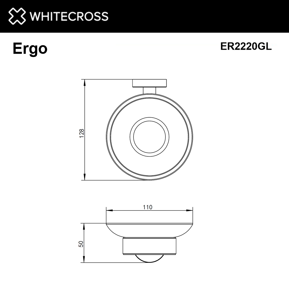 Whitecross Ergo Мыльница подвесная цвет: золото глянцевое ER2220GL