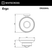 Whitecross Ergo Мыльница подвесная цвет: золото глянцевое ER2220GL