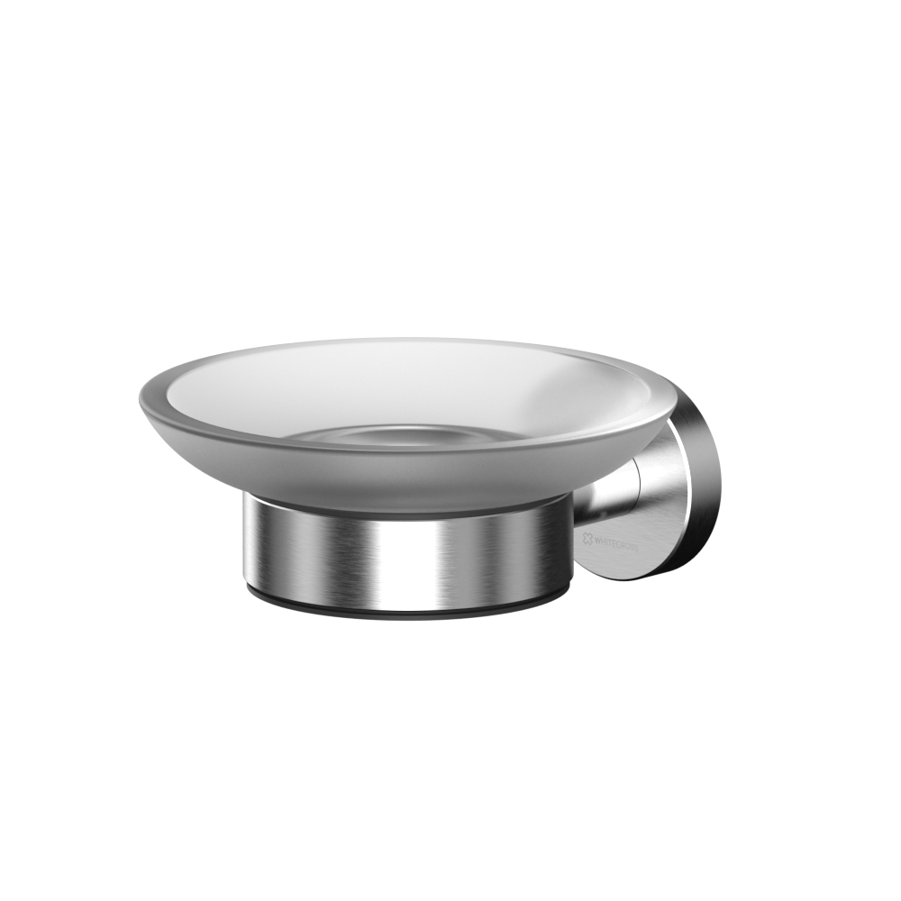 Whitecross Ergo Мыльница со стеклянной чашей, подвесная цвет: никель брашированный ER2220NIB