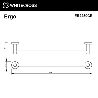 Whitecross Ergo Полотенцедержатель 48.5 см, цвет: хром глянцевый ER2250CR