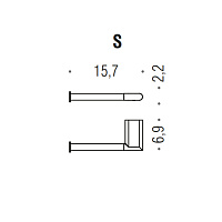 Colombo Design Mini Держатель туалетной бумаги, подвесной, цвет: matt graphite B4008S.GM
