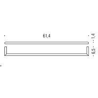 Colombo Design Mini Полотенцедержатель 61 cм, подвесной, цвет: matt gold B4011.OM