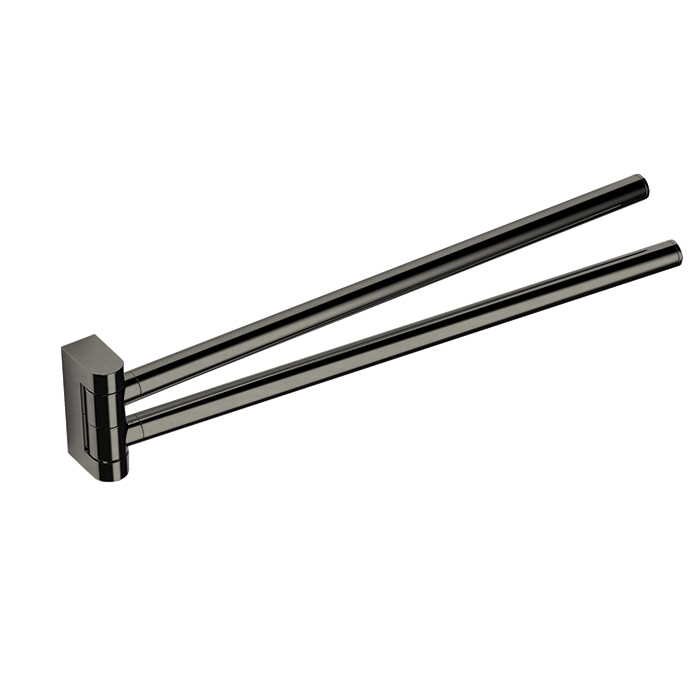 Colombo Design Mini Полотенцедержатель двойной 34 см, подвесной, цвет: stainless steel B4012.HPS1