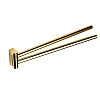 Colombo Design Mini Полотенцедержатель двойной 34 см, подвесной, цвет: matt gold B4012.OM