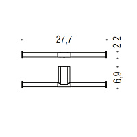 Colombo Design Mini Держатель туалетной бумаги, подвесной двойной цвет: stainless steel B4090.HPS1