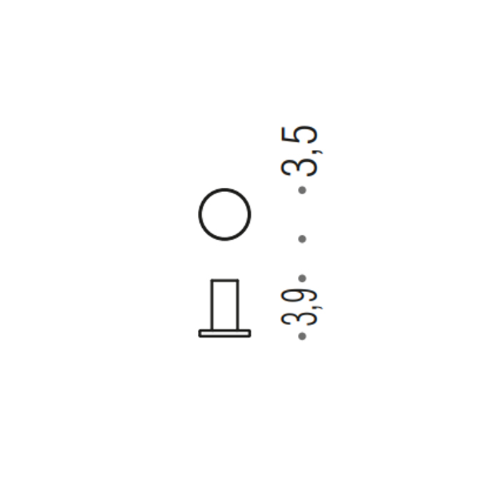 Colombo Design Mini Крючок, подвесной, одинарный, цвет: matt gold CD107.OM