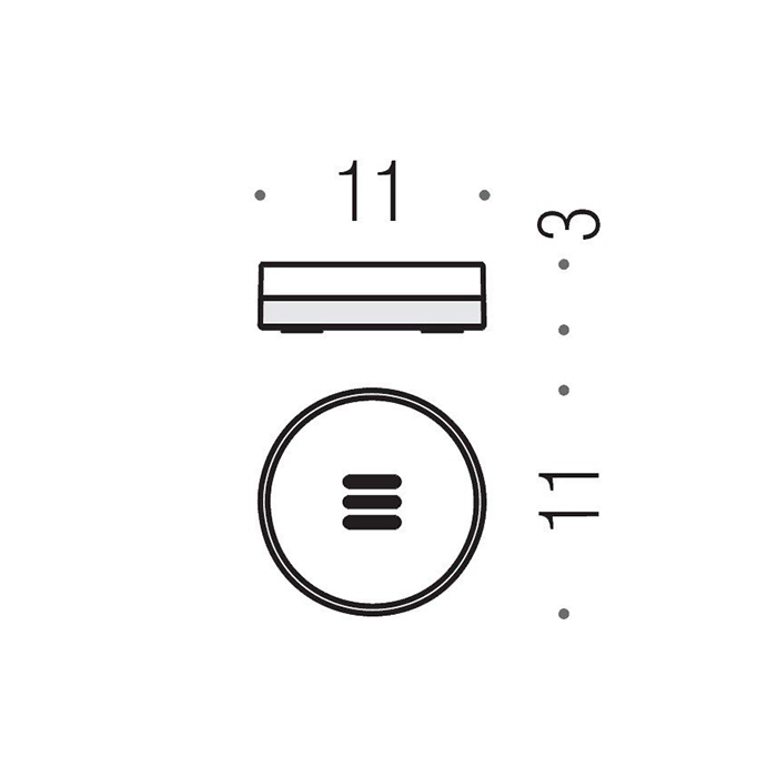 Colombo Design Mini Мыльница настольная со стеклянной чашей, латунь, цвет: matt gold B5240.OM-VAN