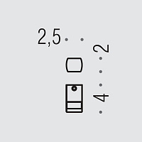 Colombo Design Lulu Крючок, подвесной, одинарный, цвет: stainless steel BLC57.HPS1