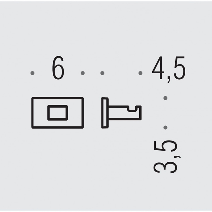 Colombo Design Look Крючок, подвесной, одинарный, цвет: matt gold BLC27.OM