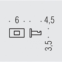 Colombo Design Look Крючок, подвесной, одинарный, цвет: matt gold BLC27.OM