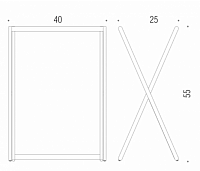 Colombo Design Complementi Стойка напольная, 55h см, цвет: chrome B9736.CR