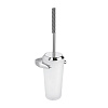 Colombo Design Road Ершик для унитаза подвесной, со стеклянной колбой, цвет: chrome B8007.CRQ-VAN