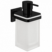 Colombo Design Basic Q Дозатор для жидкого мыла, подвесной, стеклянная колба, цвет: matt black B9337.NM-VAN