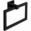 Colombo Design Basic Q Полотенцедержатель кольцо 19,4 см, подвесной, цвет: matt black B3731.NM