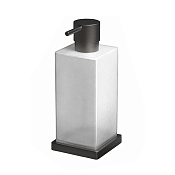 Colombo Design Look Дозатор для жидкого мыла, настольный, стеклянная колба, цвет: matt graphite B9317.GM-VAN