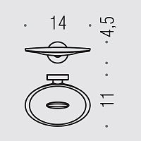 Colombo Design Plus Мыльница подвесная с чашей, латунь, цвет: graphite W4901.GL