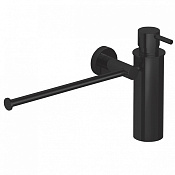 Colombo Design Plus Полотенцедержатель с дозатором для жидкого мыла, подвесной, цвет: graphite W4975.GL