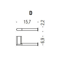 Colombo Design Mini Держатель туалетной бумаги, подвесной, цвет: chrome B4008D.CR