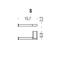 Colombo Design Mini Держатель туалетной бумаги, подвесной, цвет: chrome B4008S.CR