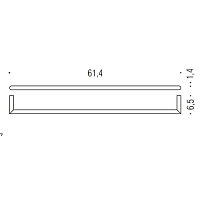 Colombo Design Mini Полотенцедержатель 61 cм, подвесной, цвет: chrome B4011.CR