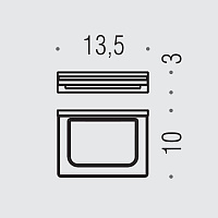 Colombo Design Look Мыльница подвесная со стеклянной чашей, латунь, цвет: stainless steel B1601.HPS1-VAN