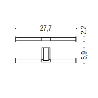 Colombo Design Mini Держатель туалетной бумаги, подвесной, двойной, цвет: chrome B4090.CR