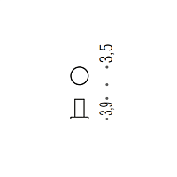 Colombo Design Mini Крючок, подвесной, одинарный, цвет: chrome CD107.CR