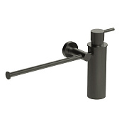 Colombo Design Plus Полотенцедержатель с дозатором для жидкого мыла, подвесной, цвет: matt graphite W4975.GM