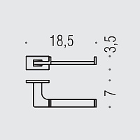Colombo Design Look Держатель туалетной бумаги, подвесной, открытый, цвет: stainless steel B1608.HPS1