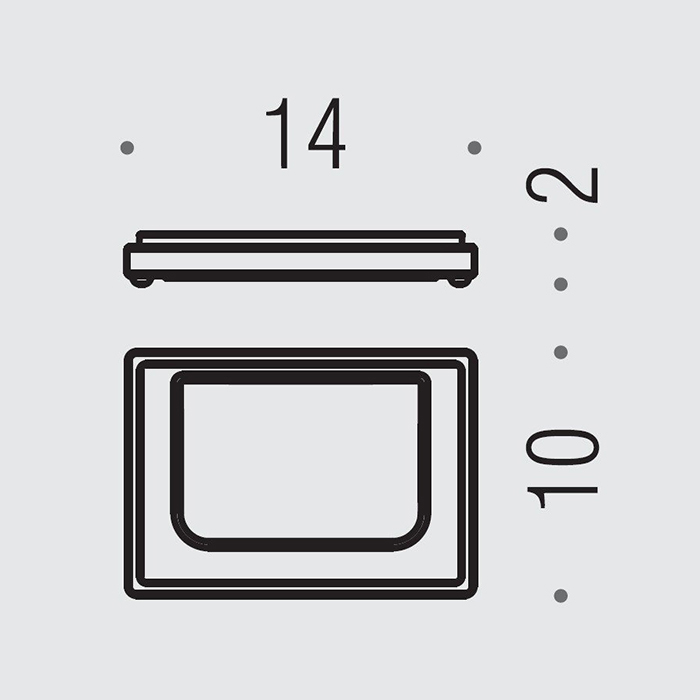 Colombo Design Look Мыльница настольная со стеклянной чашей, латунь, цвет: matt gold B1640.OM-VAN