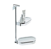 Colombo Design Isole Piantane Штанга с 2 полочками, цвет: chrome B9710.CR-BI