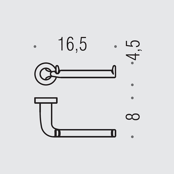 Colombo Design Basic Держатель туалетной бумаги, подвесной, цвет: matt black B2708.NM