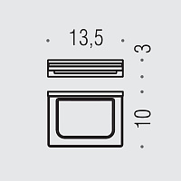 Colombo Design Look Мыльница подвесная со стеклянной чашей, латунь, цвет: matt graphite B1601.GM-VAN