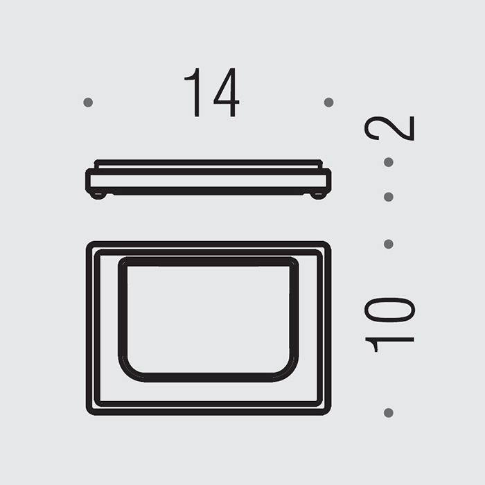 Colombo Design Look Мыльница настольная со стеклянной чашей, латунь, цвет: matt graphite B1640.GM-VAN