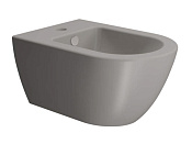 GSI Pura Биде подвесное, 1 отверстие под смеситель, перелив, без крепежа, цвет: tortora opaco 8865105