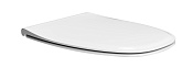 GSI Modo+ Крышка-сиденье тонкое для унитаза с микролифтом, крепление хром, цвет: белый глянцевый MS84C11