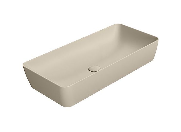 GSI Nubes Раковина чаша 80x40x14h см, без перелива, без д/к, цвет: creta opaco 904008